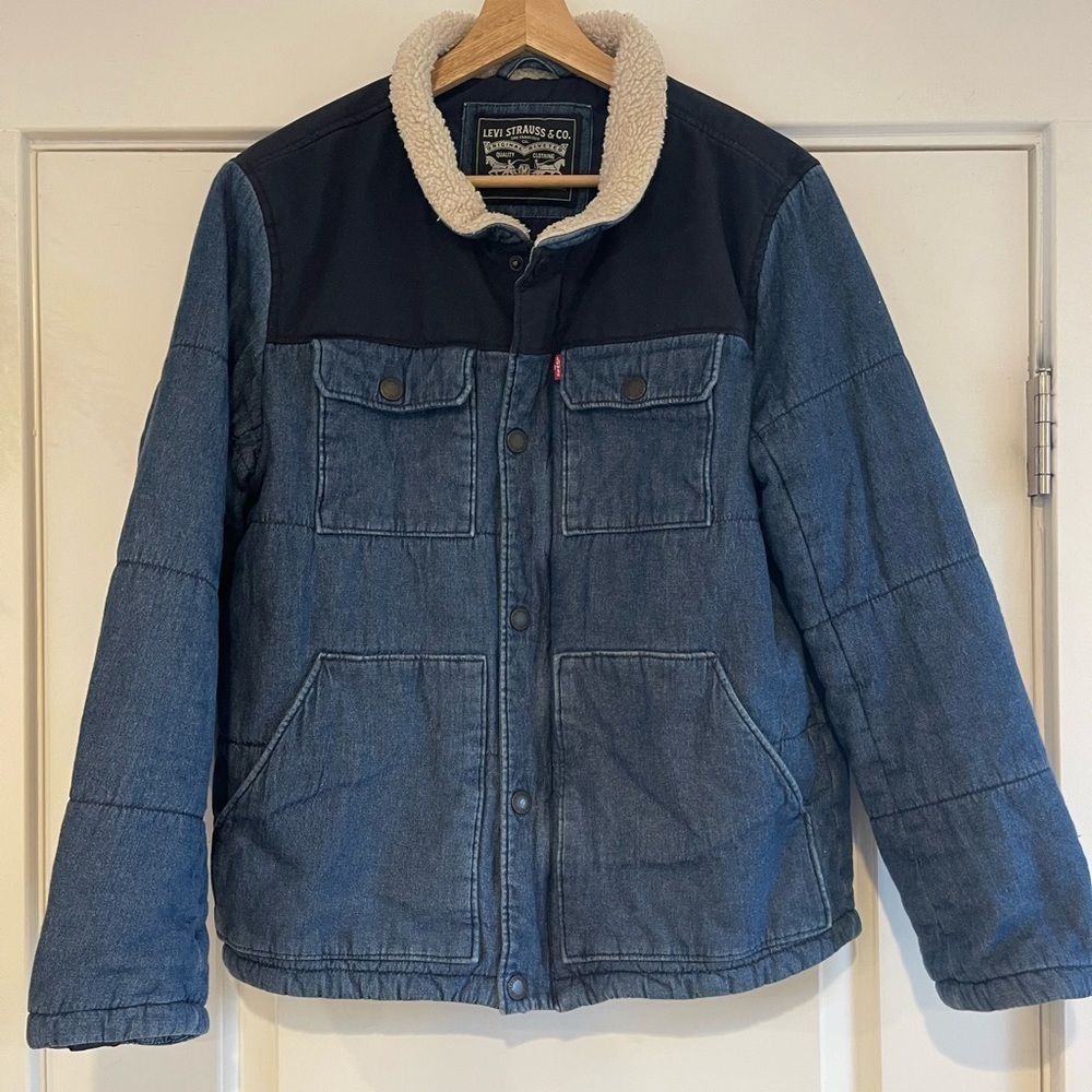 Levi’s Quilted Denim Woodsman Jacket - S